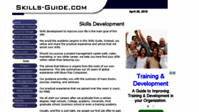 What Skills-guide.com website looked like in 2015 (8 years ago)