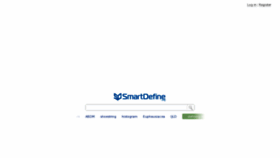 What Smartdefine.com website looked like in 2015 (9 years ago)