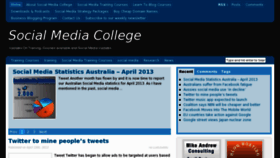What Socialmediacollege.com.au website looked like in 2015 (9 years ago)
