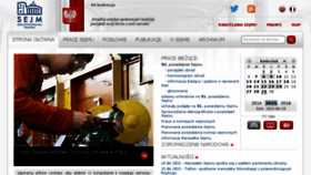 What Sejm.gov.pl website looked like in 2015 (8 years ago)