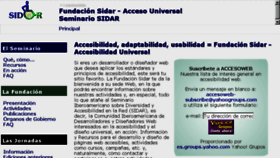 What Sidar.org website looked like in 2015 (9 years ago)