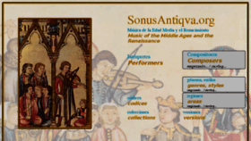 What Sonusantiqva.org website looked like in 2015 (9 years ago)
