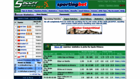 What Soccerstat.net website looked like in 2015 (9 years ago)