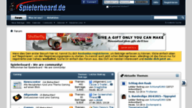 What Spielerboard.de website looked like in 2015 (9 years ago)