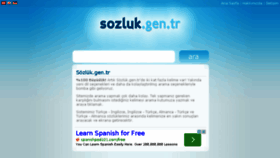 What Sozluk.gen.tr website looked like in 2015 (9 years ago)