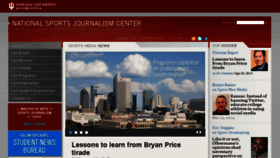 What Sportsjournalism.org website looked like in 2015 (9 years ago)