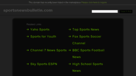What Sportsnewsbulletin.com website looked like in 2015 (9 years ago)