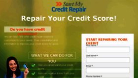 What Startmycreditrepair.com website looked like in 2015 (9 years ago)