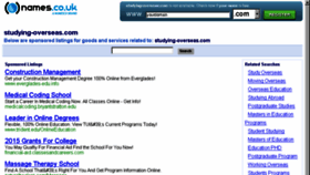 What Studying-overseas.com website looked like in 2015 (11 years ago)