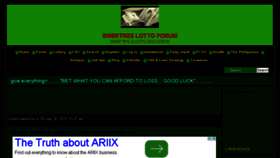 What Swertreslotto.forum-motion.com website looked like in 2015 (8 years ago)