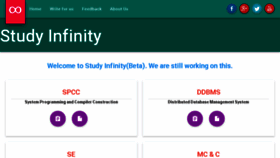 What Studyinfinity.com website looked like in 2015 (9 years ago)
