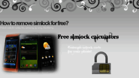 What Simlockcalculators.com website looked like in 2015 (9 years ago)