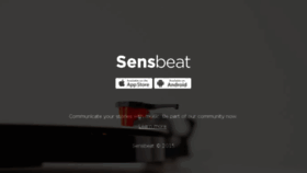 What Sensbeat.com website looked like in 2015 (9 years ago)