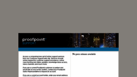 What Support.proofpoint.com website looked like in 2015 (9 years ago)