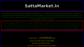 What Sattamarket.in website looked like in 2015 (8 years ago)