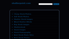 What Shutterpoint.com website looked like in 2015 (9 years ago)