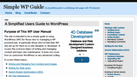 What Simplewpguide.com website looked like in 2015 (8 years ago)