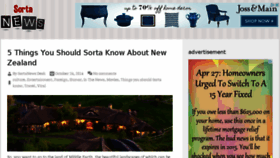 What Sortanews.com website looked like in 2015 (8 years ago)