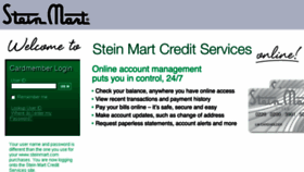 What Steinmartcredit.com website looked like in 2015 (8 years ago)