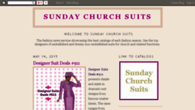 What Sundaychurchsuits.com website looked like in 2015 (8 years ago)