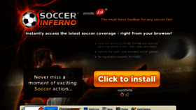 What Soccerinferno.com website looked like in 2015 (8 years ago)
