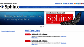 What Sphinxsearch.com website looked like in 2015 (8 years ago)