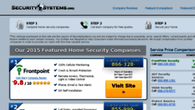 What Securitysystems.org website looked like in 2015 (9 years ago)