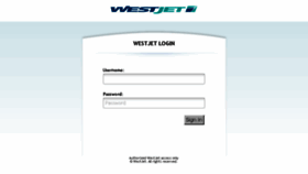 What Signin.westjet.com website looked like in 2015 (9 years ago)