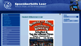 What Spastikerhilfe-leer.de website looked like in 2015 (8 years ago)