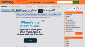 What Sheetmusicengine.com website looked like in 2015 (8 years ago)