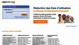 What Sellercentral.amazon.fr website looked like in 2015 (9 years ago)