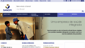 What Sanofi-aventis.com.br website looked like in 2015 (8 years ago)