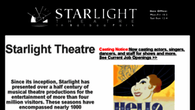 What Starlighttheatre.org website looked like in 2015 (8 years ago)