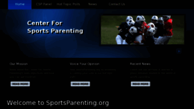 What Sportsparenting.org website looked like in 2015 (8 years ago)