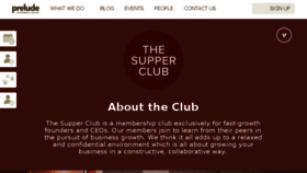 What Supper-club.net website looked like in 2015 (9 years ago)