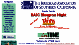What Socalbluegrass.org website looked like in 2015 (8 years ago)