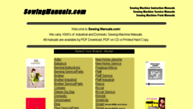 What Sewingmanuals.com website looked like in 2015 (8 years ago)