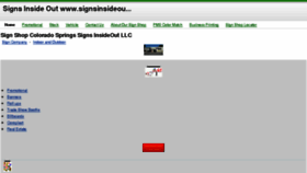 What Signsinsideout.com website looked like in 2015 (8 years ago)