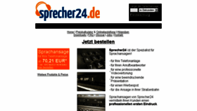 What Sprecher24.de website looked like in 2015 (8 years ago)