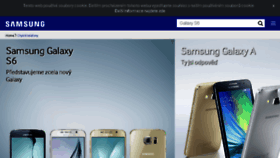 What Samsungmobile.cz website looked like in 2015 (8 years ago)