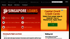 What Singapore-loans.com website looked like in 2015 (8 years ago)