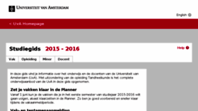 What Studiegids.uva.nl website looked like in 2015 (8 years ago)