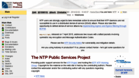 What Support.ntp.org website looked like in 2015 (8 years ago)