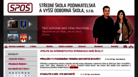 What Spos.cz website looked like in 2015 (8 years ago)