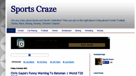 What Sports-craze.blogspot.com website looked like in 2015 (8 years ago)