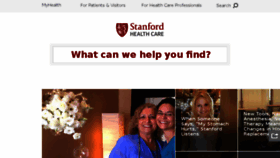 What Stanfordmed.org website looked like in 2015 (8 years ago)