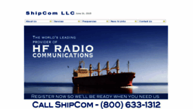 What Shipcom.com website looked like in 2015 (8 years ago)
