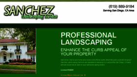 What Sanchezlandscapeservices.com website looked like in 2015 (8 years ago)