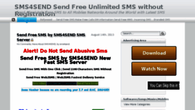 What Sms4send.altervista.org website looked like in 2015 (8 years ago)