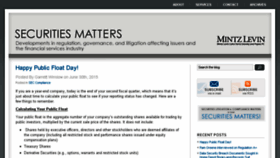 What Securitieslitigationmatters.com website looked like in 2015 (8 years ago)